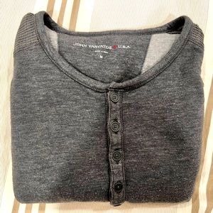 John Varvatos Grey Mens Long Sweater